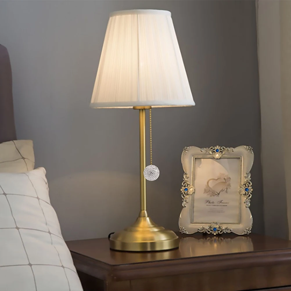 

2Pcs Ceiling Fan Pull Chain Uniform Size Beaded Pendant Light Pull Chain Extension Replacement Fan Lamp Parts Lamp Accessories