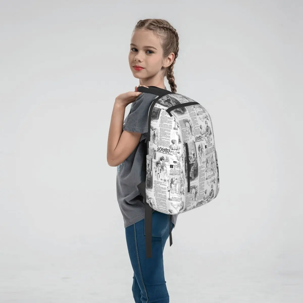 Pride And Prejudice - Pages Backpack Daypack Boys Girls BookBag School Bag Shoulder Bags for Men Women