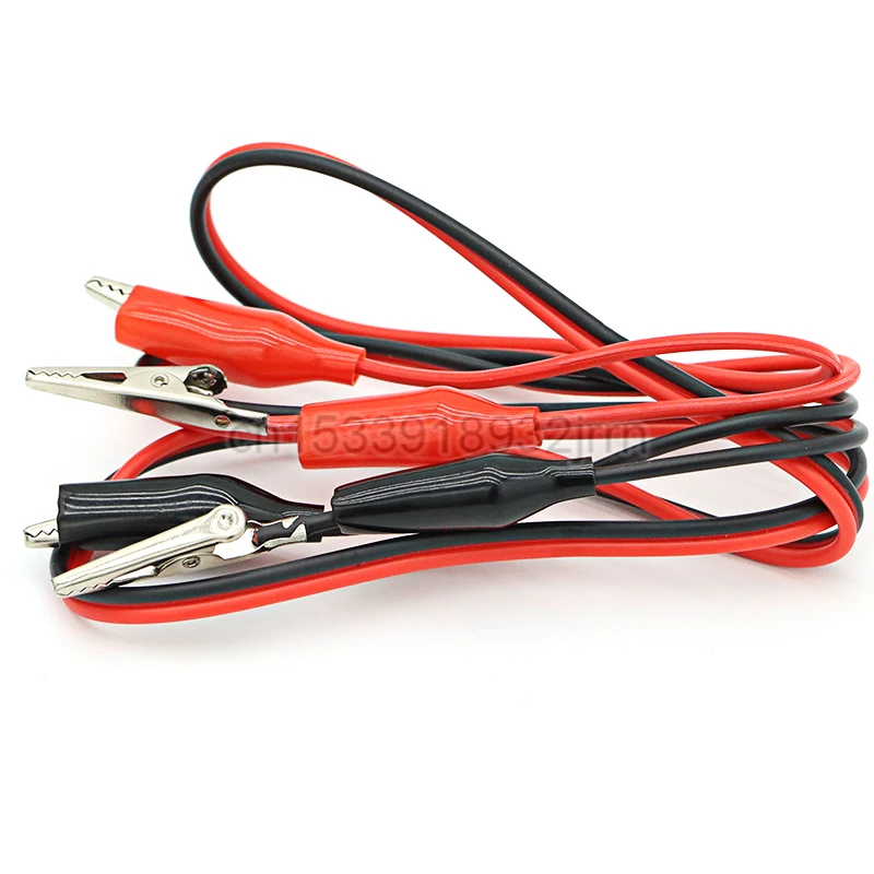 

1Set 35mm Alligator Clips Electric DIY Leads Double-ended Crocodile Test Clips Red Black Electrical Roach Jumper Wire