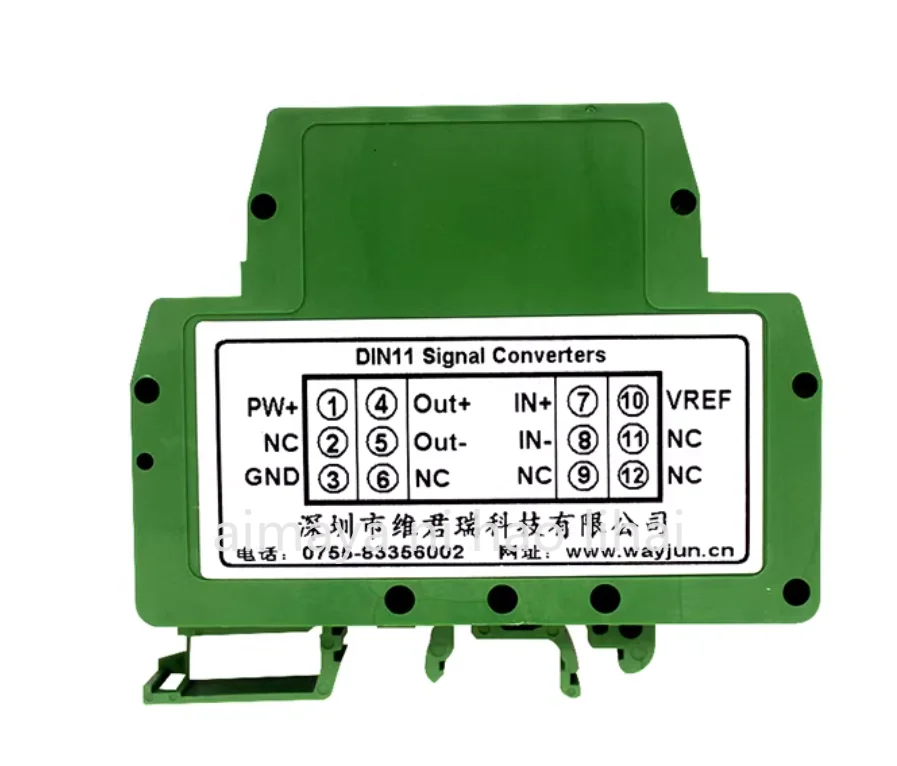 0-5KΩ to 4-20mA Signal Transmitter Ohm to 10V Electronic Ruler Potentiometer Resistance to Analog Signal