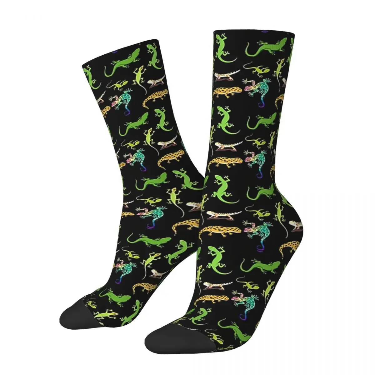 Gecko-Best Gift For Gecko Lovers Socks Sweat Absorbing Stockings All Season Long Socks Accessories for Unisex Birthday Present