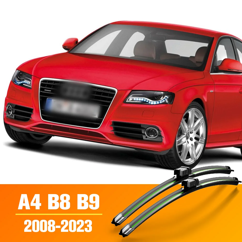 Wiper Front Wiper Blades For Audi A4 B8 B9 Allroad 2008-2023 2017 2016 2015 2014 2013 Windshield Windscreen Front Window 24