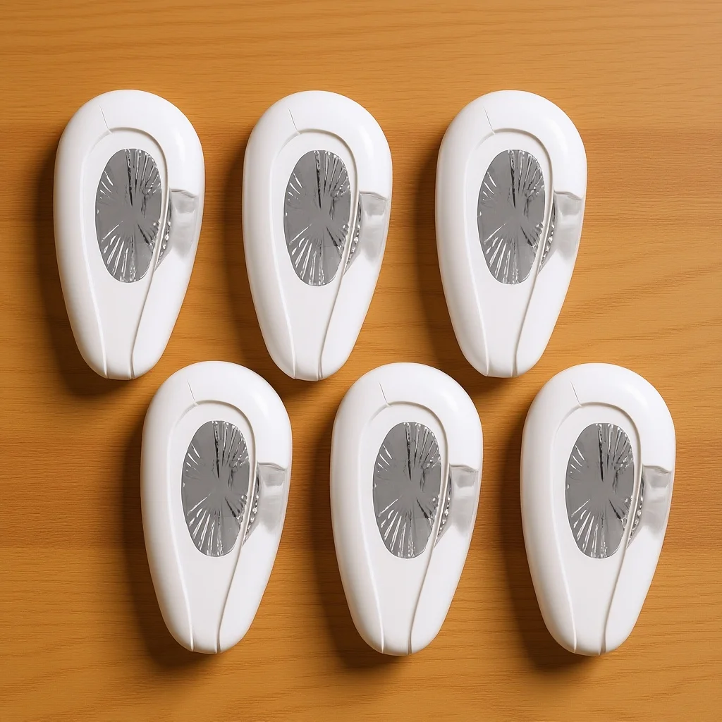 

6 Pairs Metal Core Soft Silicone Nose Pads Anti-Slip for Eyeglasses Replacement Comfortable Silver