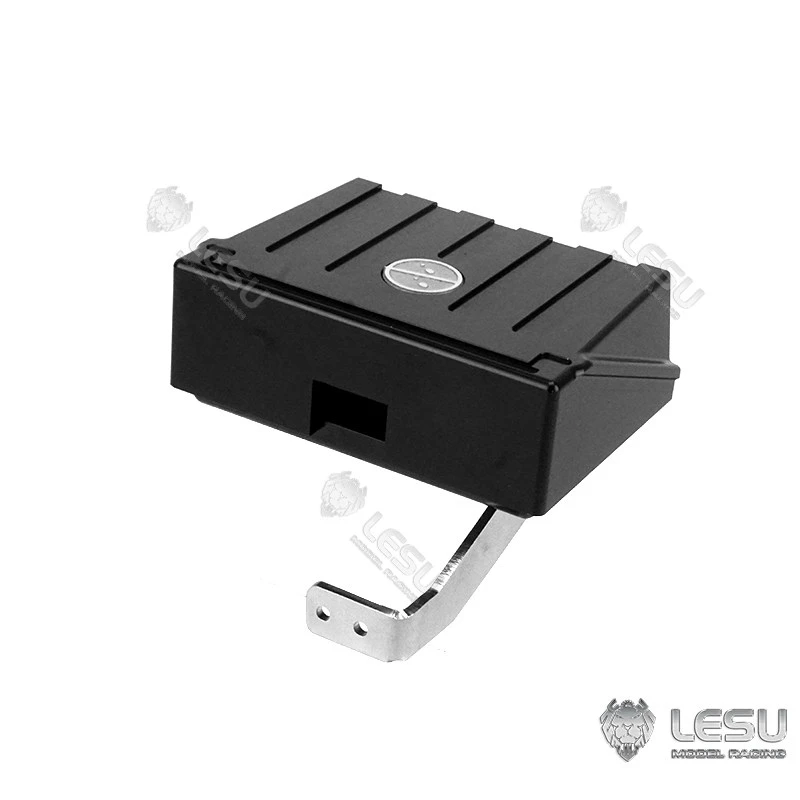 RC 1/14 LESU Metall-Batteriekasten Lufttank für Tamiya Hydraulikbagger, Lader, Muldenkipper, für MAN VOLVO Anhänger Kipper DIY-Teile – Detail 5