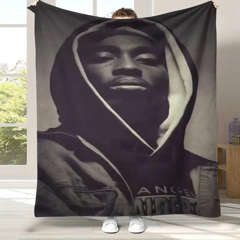 Tupac 2Pac Thug Life West Coast Rap Legend Flannel Throw Blanket,Cozy Warm Blanket for Bed,Sofa,Living Room,Picnic,Camping,Gift