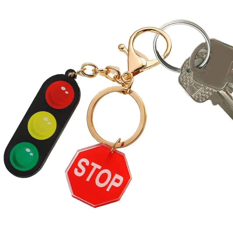 

Уникальный брелок для ключей, акриловый светофор, брелок для водителя, рюкзак для мальчиков, подвесной брелок для телефона, автомобильные аксессуары, сигнальная лампа