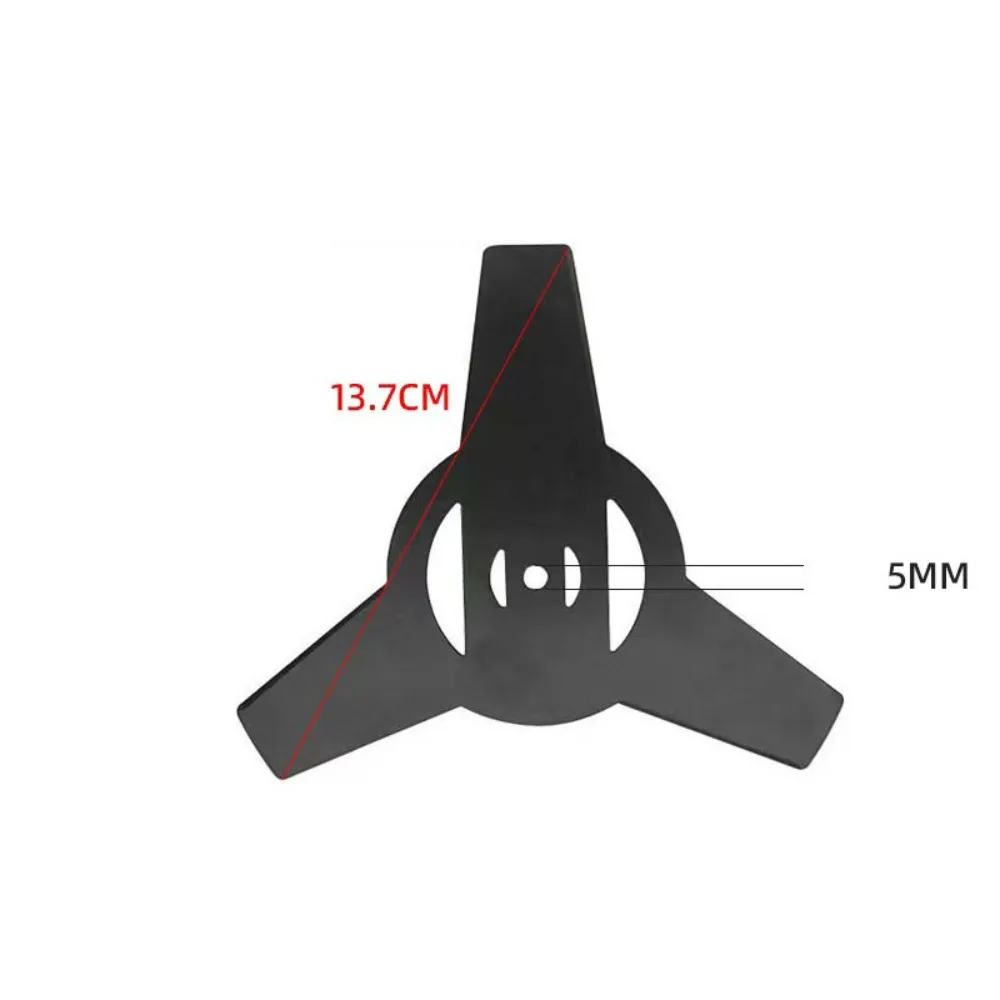 Manganese Steel Metal Grass String Trimmer Head High Performance Straight Blade Garden Tool Parts Thickened Circular Blade