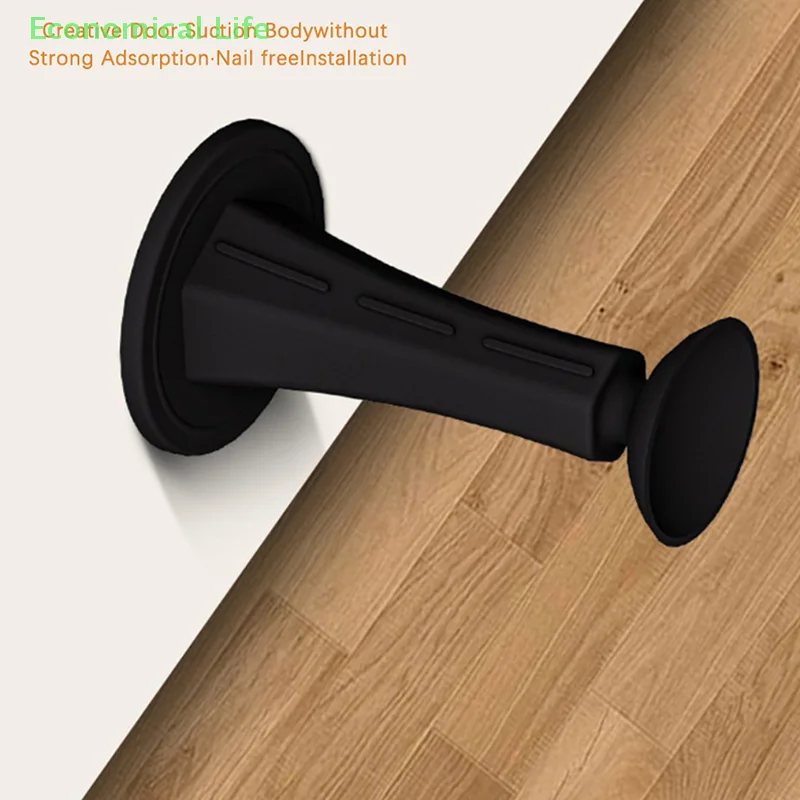 Door Stopper Silicone Mute Self Adhesive Door Bumper Door Suction Door Rear Retainer Wall Protectors Anti-collision Door Holder