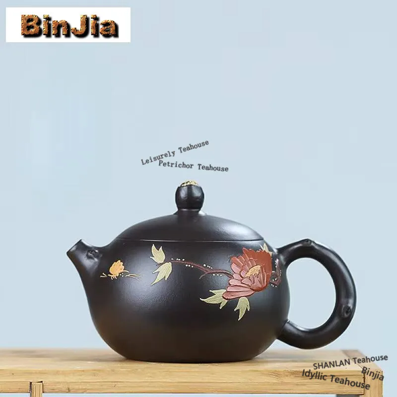 

Чайники из сиреневой глины в ретро-стиле, 200 мл