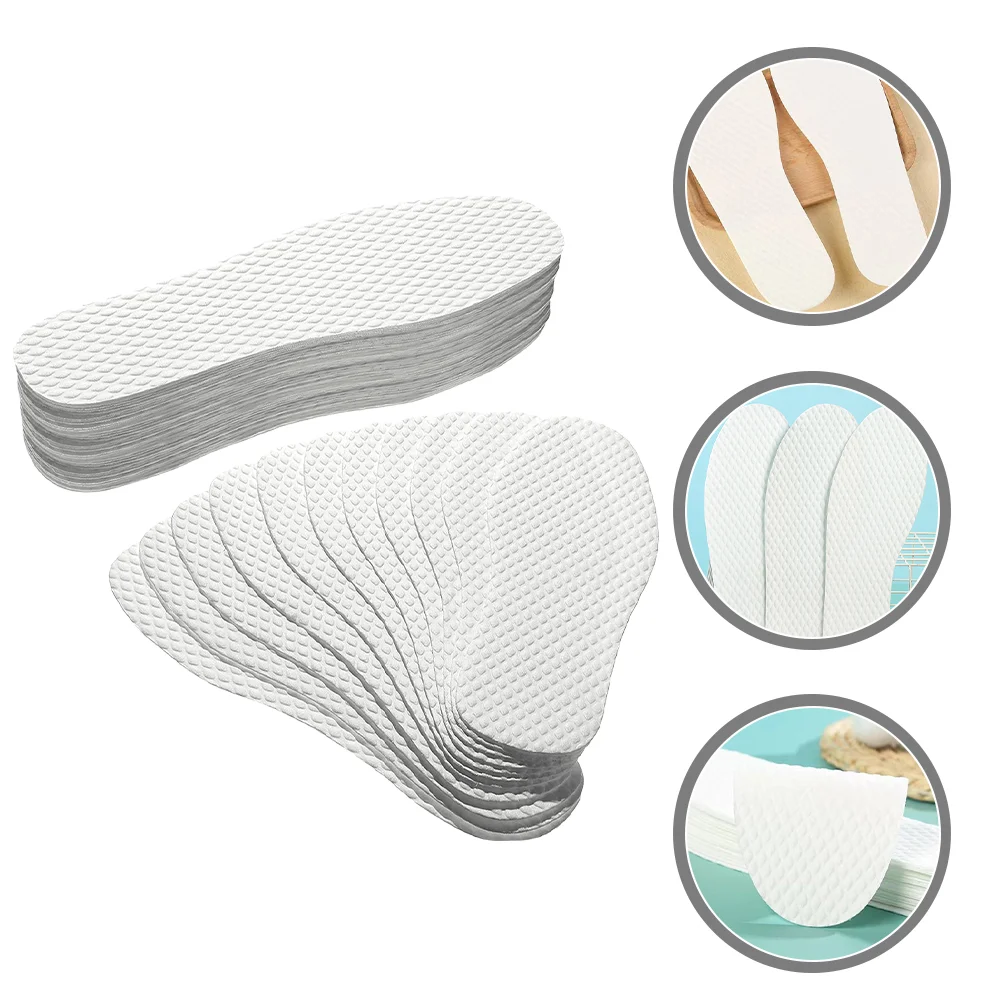 

20 Pairs Thin Insole Shoe Insoles Pads for Men Women Inserts Summer Odorless Sports Wood Pulp Breathable