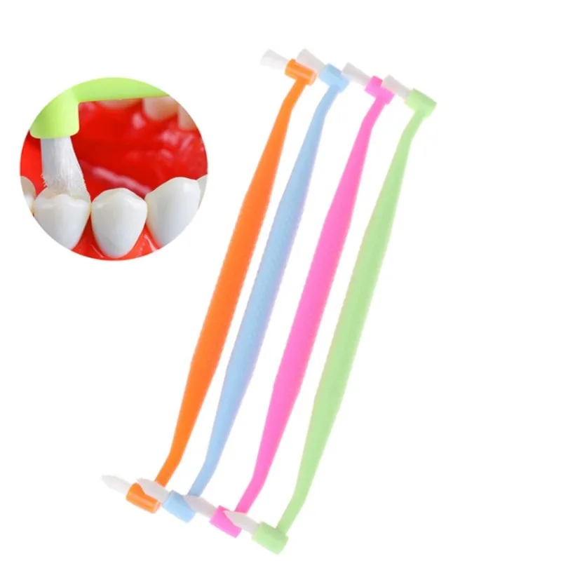 4pcs Creative And Practical Orthodontic Toothbrush Single Bundle Brush Double Head Teeth Interdental Wisdom Teeth Brush Soft Bri