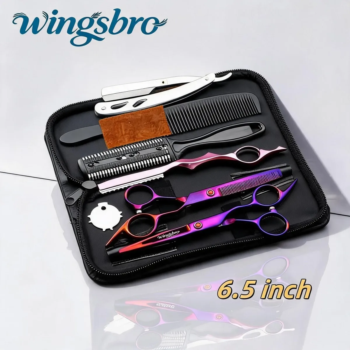 Japanese Hair Scissors Set Hairdressing Scissors Kit Hairdresser Shaver Haircut Scissors