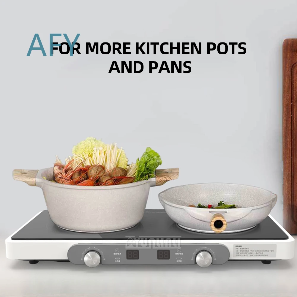 Double Kitchen Cooktop for Household Induction Cooker Multifunctional Portable Induction Stove for Home Cooking Fast Heating