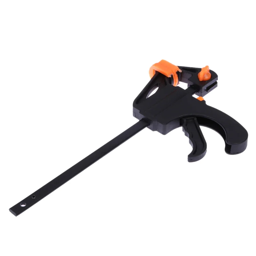 4 Inch F Type Carpentry Clip Heavy Duty Woodworking F Clamp Ratchet Release Portable Practical Convenient Durable DIY Hand Tool