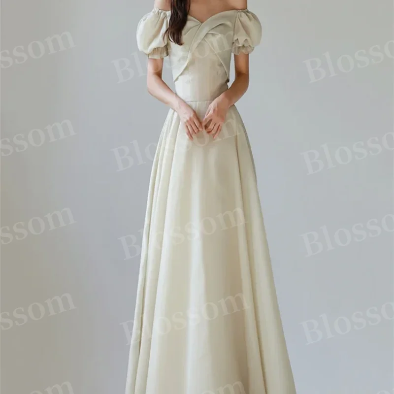 Heart-shaped neckline ankle-length ball gown Sleeveless elegant formal Party Evening gown A-line women's dress