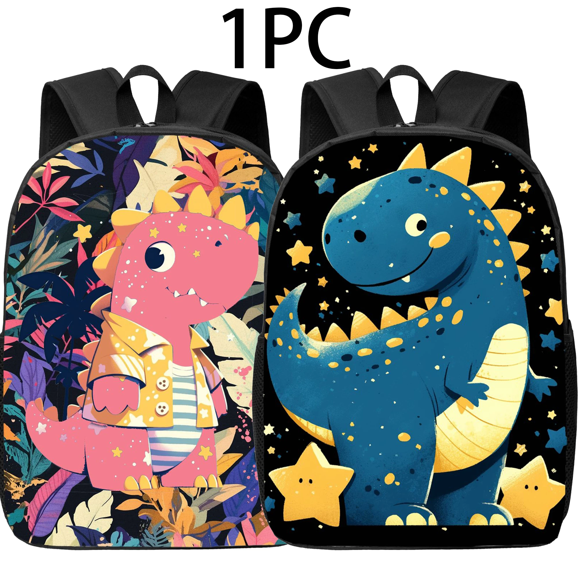 

2D prints,Dinosaurs, cartoons, couples, Backpack，large capacity, cute, elegant, artistic, fashionable, gift, travel, everyday