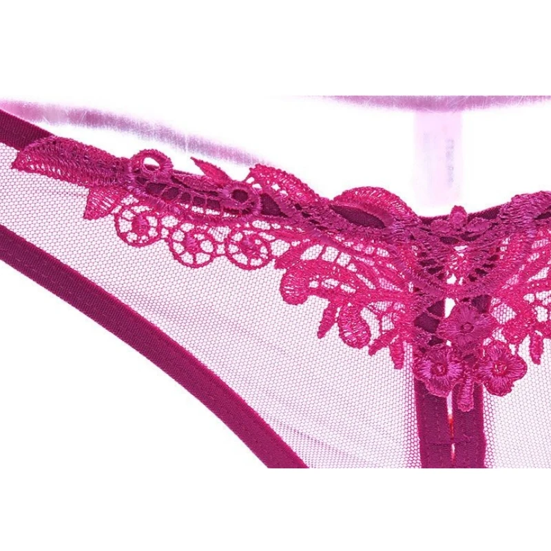 Transparent Women\'s Panties Female Lace Underwear Open Sexy Lingerie Erotic Panty Hot G-String Cute Bow