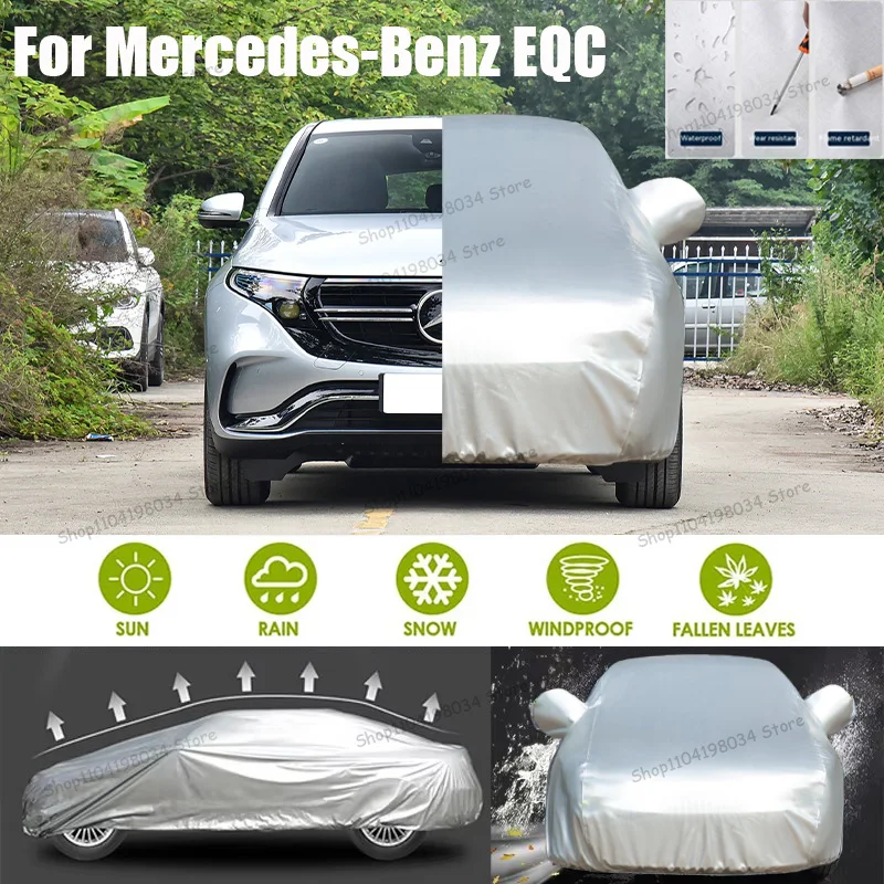 

For Mercedes-Benz EQE SUV Auto parts Anti snow Anti dust Sunscreen Anti-uv Anti peeling paint And Anti Rainwater 210t car cover