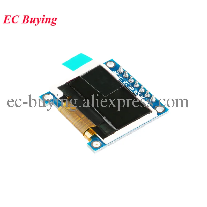 Módulo lcd tft de 0.96 polegadas 12864 128x64 0.96 "tela de exibição led colorida interface paralela/serial driver st7735 3.3v 7 pinos