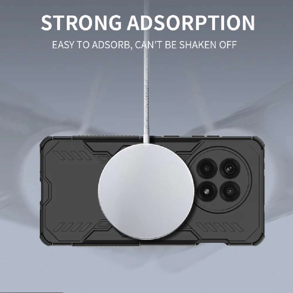 Kantong Udara Pembuangan Panas Anti Jatuh Casing Ponsel Pelindung Pengisi Daya Nirkabel Daya Tarik Magnet Kuat untuk One Plus 13 1 + ACE5 Baru