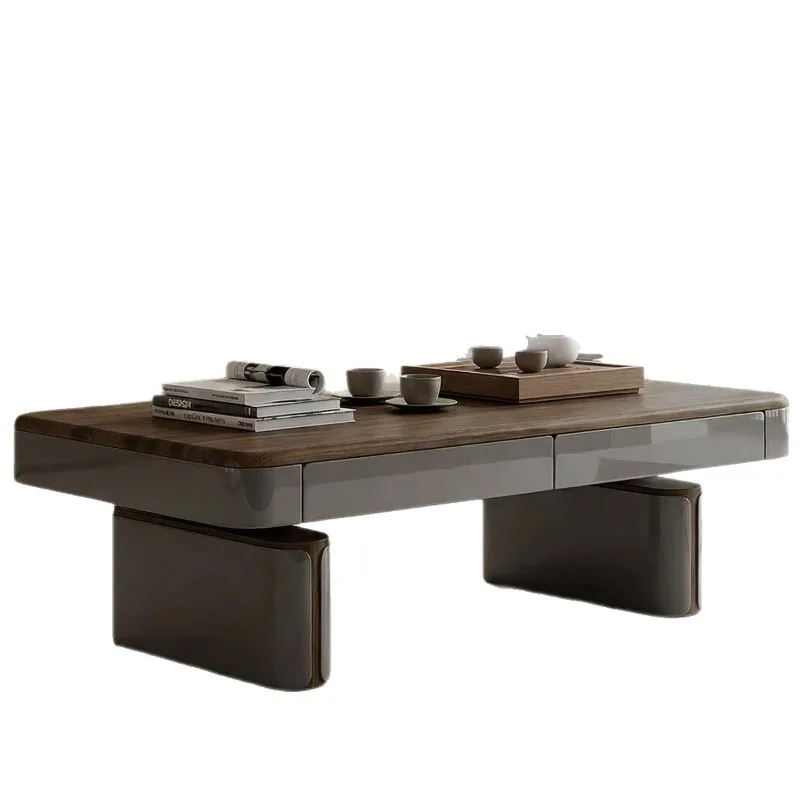 Lifting coffee table dining table, dual-purpose two-in-one living room household small apartment solid wood tea table