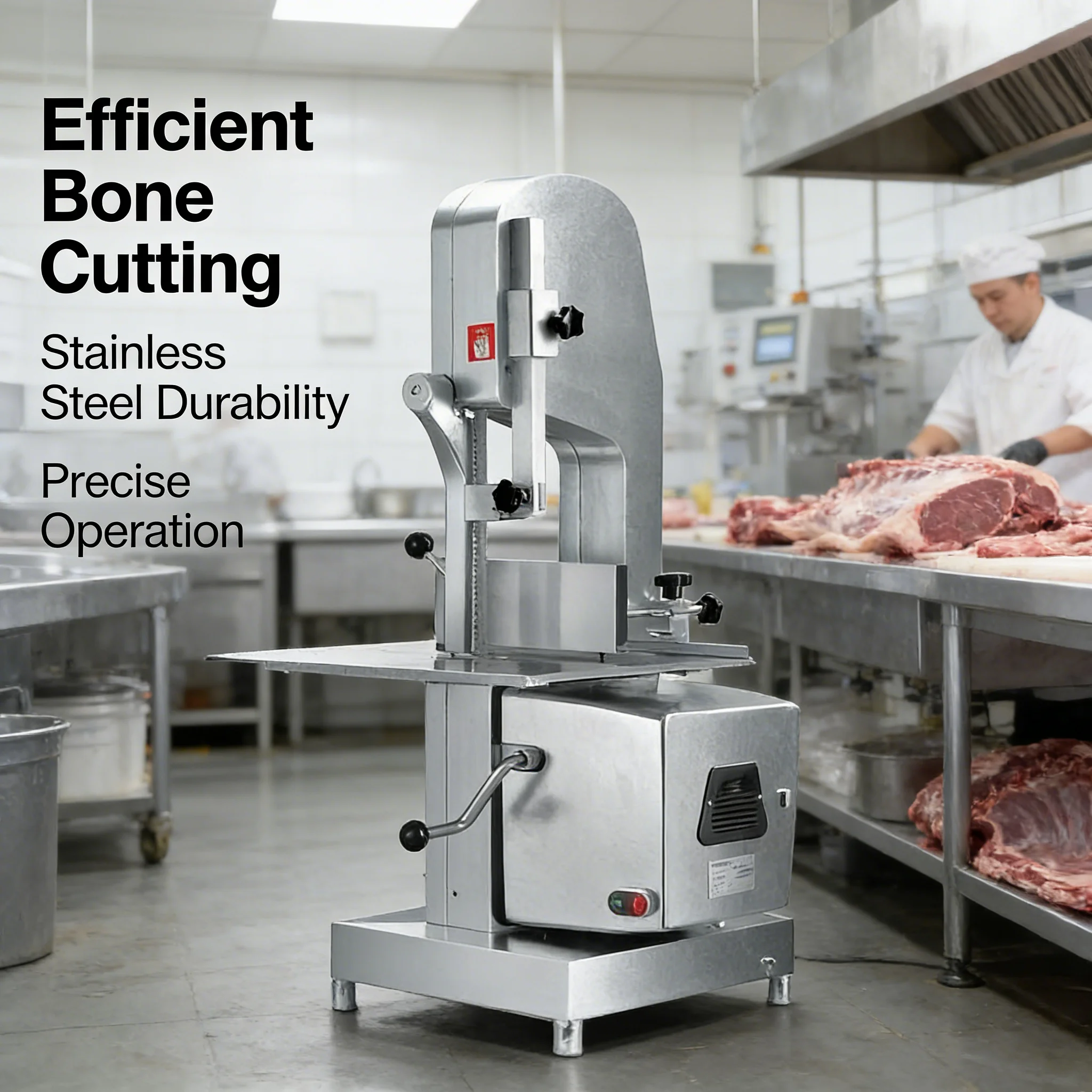 

Heavy Duty Electric Bone Saw Machine Commercial Butchery Equipment Stainless Steel High Efficiency For Poultry Beef Cutting