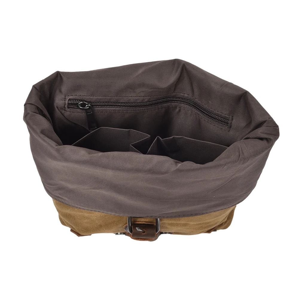 Waterproof Motorcycle Backpack Vintage Saddlebags Canva Motorbike Side Bag Large Capacity Retro Motorcycle Saddle Bag