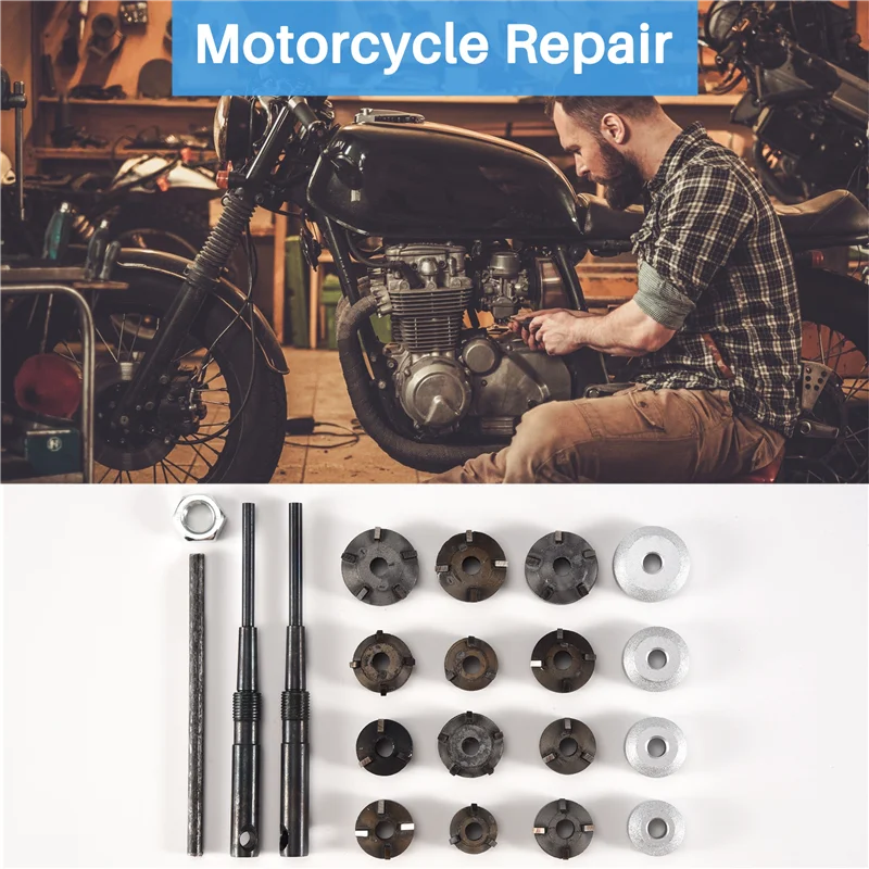 

AU34-Universal Valve Seat Reamer Motorcycle Repair Cutter Valve Tool Set Fit For Honda Suzuki