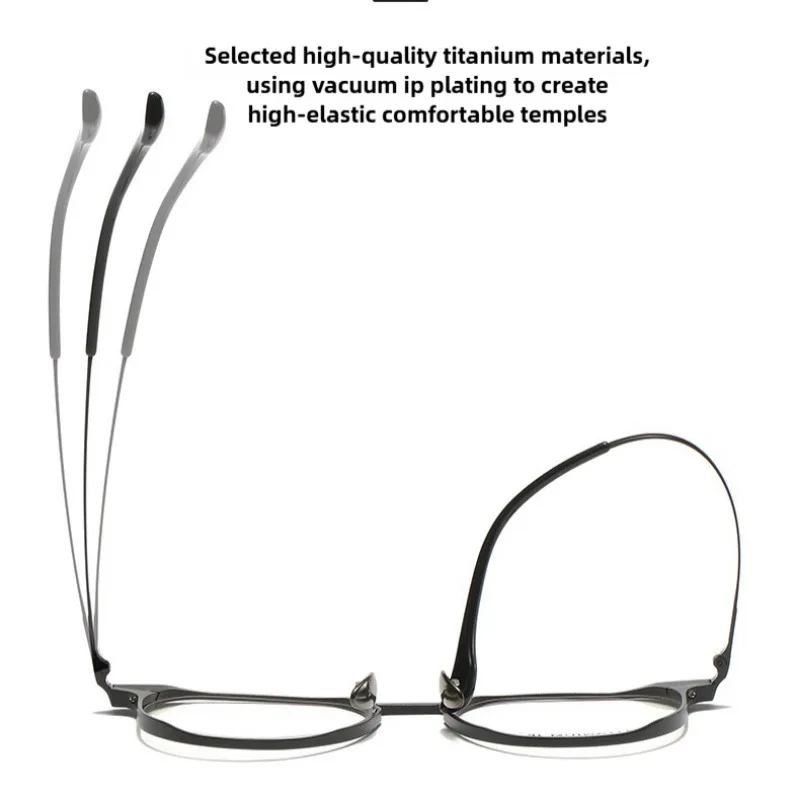 CLLOIO New Business Aluminum Magnesium Anti Blue Light Glasses Prescription Myopia Glasses For Men Retro Photochromic Eyeglasses - Image 4