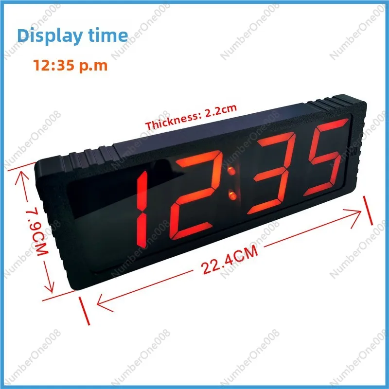 Smart 2.3 Inch Digital Tube Clock, GPS WiFi Auto-Sync for Accurate Time in Home and Office Use