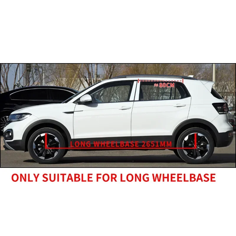 Fit For VW T-CROSS Window visor Car Sun Rain Guard Vent Shade Deflector Wind Weathershield Moulding Trim Tuning Accessories