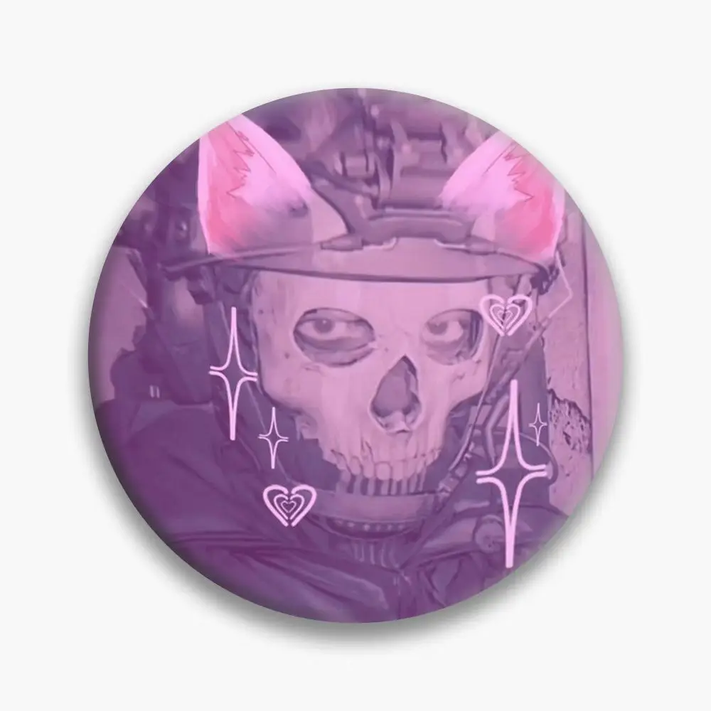 28 шт. аниме Call of Duty Konig Ghost, милый значок, куртка, джинсы, булавка с лацканами, коллекция, подарок на Хэллоуин, аксессуары, брошь, орнамент
