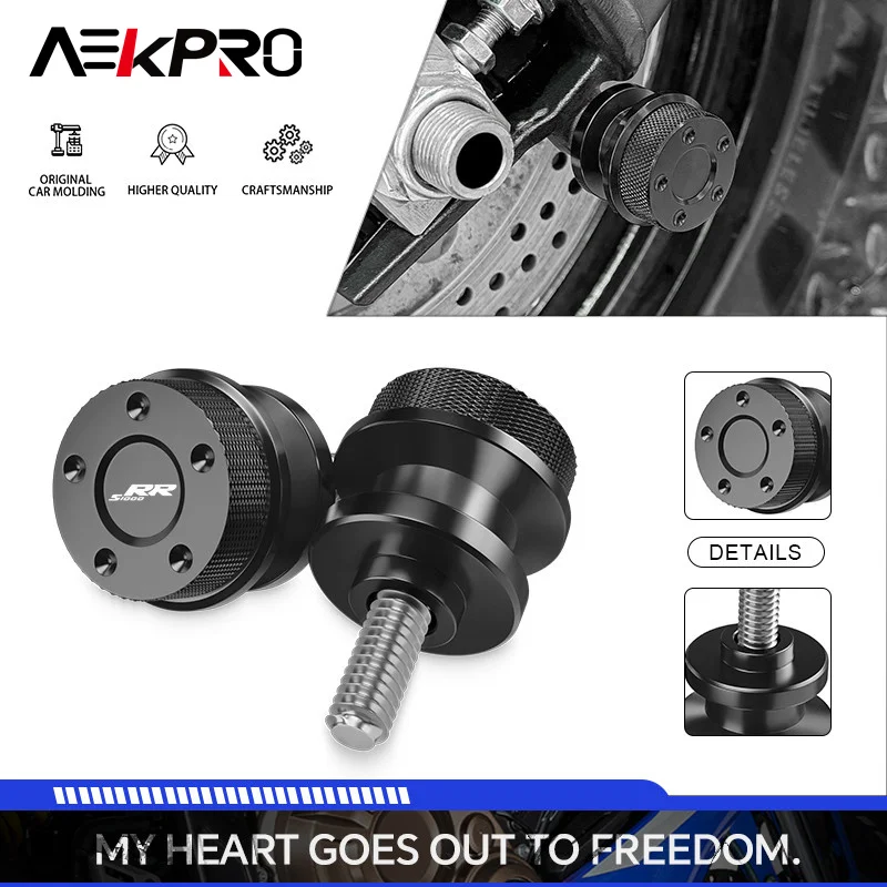Motorcycle Rear Stand Screws CNC M8 Swingarm Spools Slider Protector For M1000XR M1000RR 22-25 S1000R S1000RR HP4 S1000XR 15-25