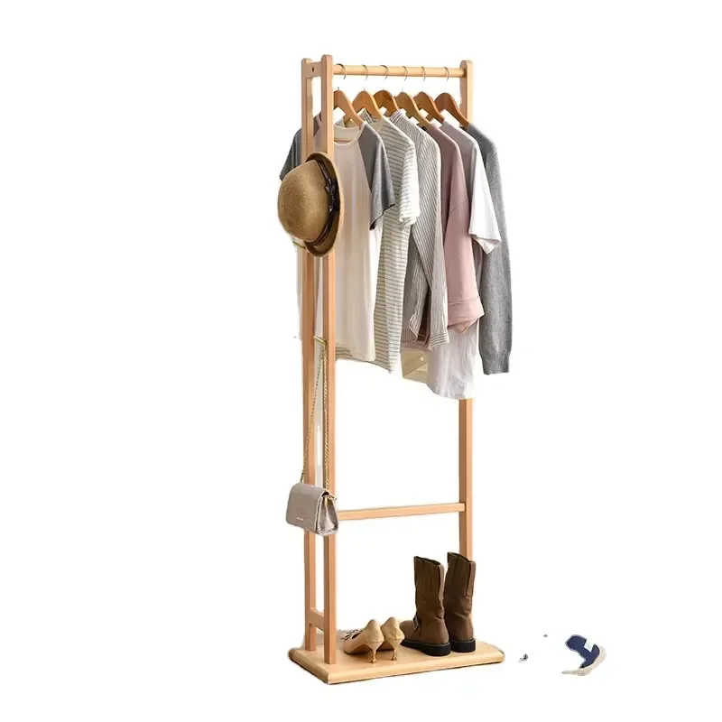 Wooden Coat Rack Stand with Hooks for Hallway Entryway Storage Organizer for Scarf Bag Umbrella Hat Free Standing Tree