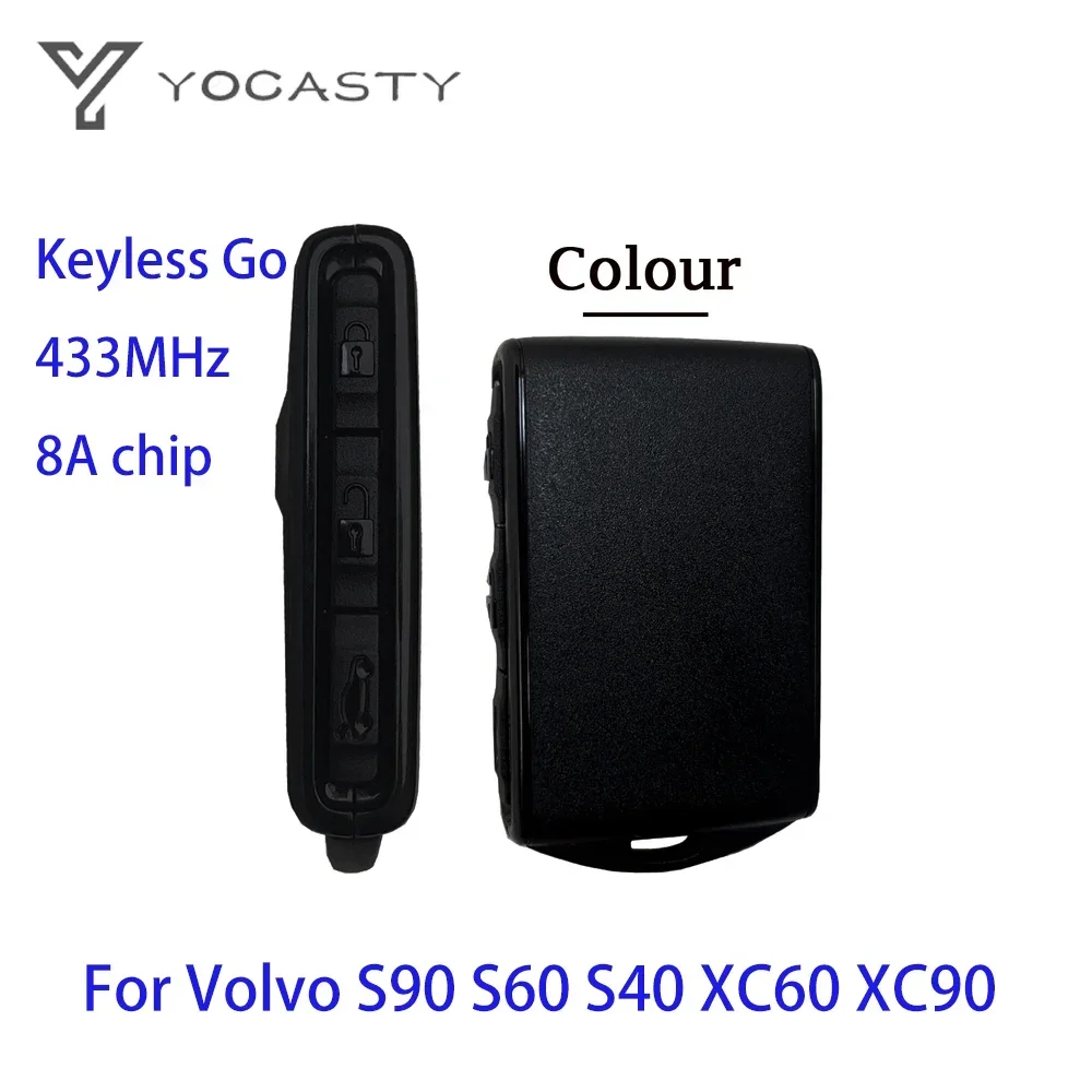 YOCASTY Original  Keyless Entry Smart Car Key For 2016 2017 2018 2019 2020 Volvo S90 S60 S40 XC60 XC90 433Mhz 8A Chip YGOHUF8423