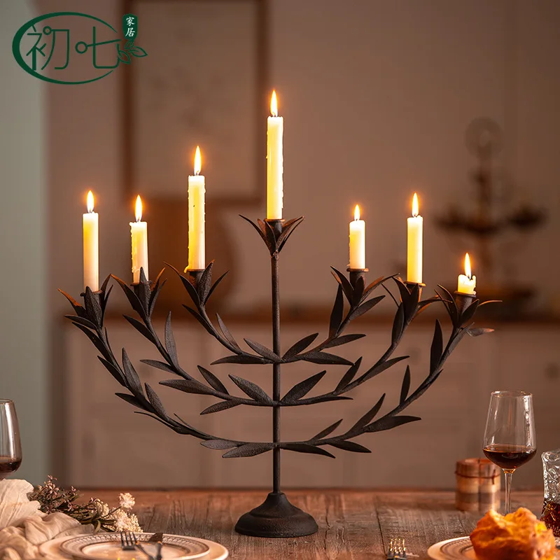 Elegant Seven-Branch Candelabra Set: Modern & Traditional Designs