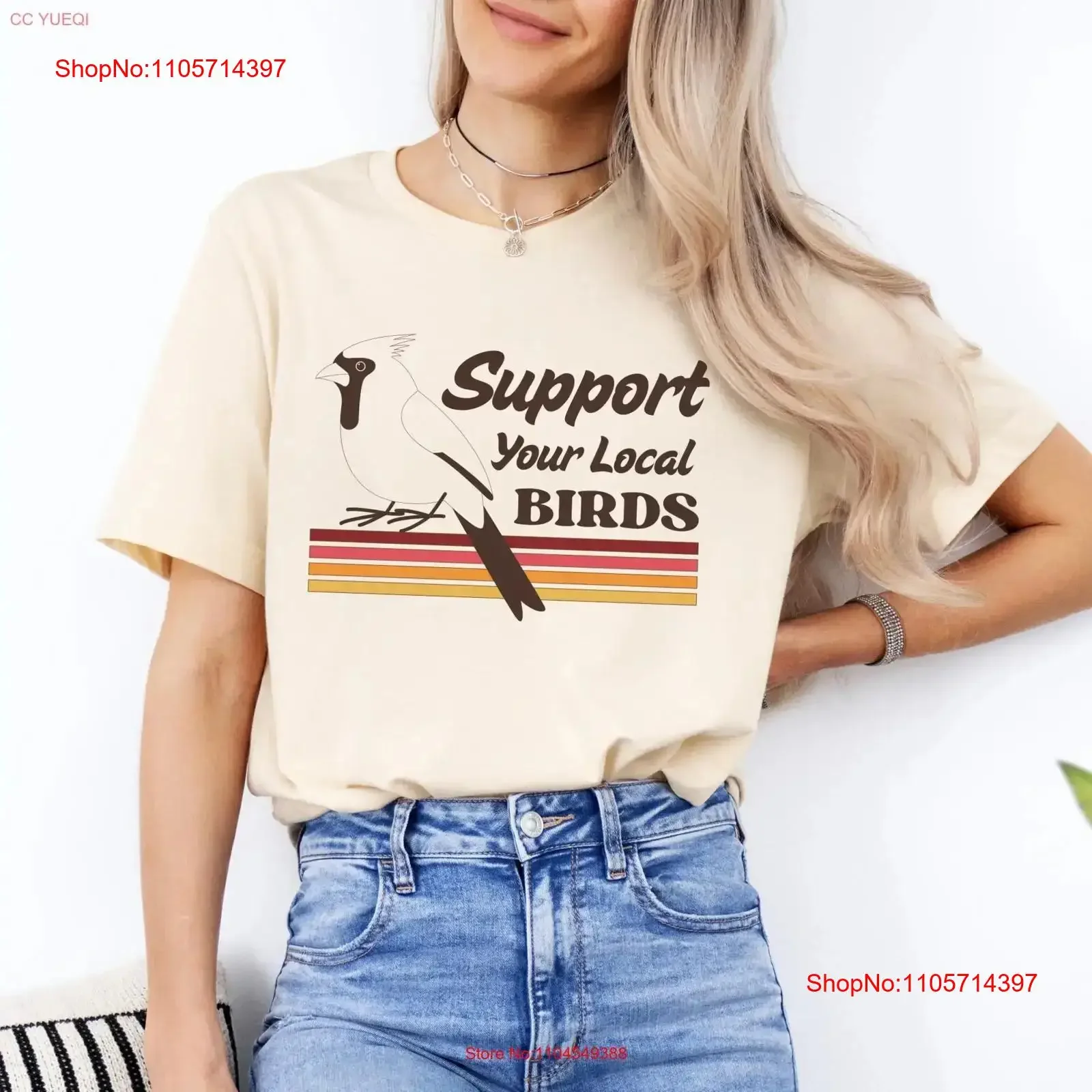 Retro Bird T Shirt Lover Birder Birding Nature Naturalist vintage Washed Soft Comfortable Stylish Casual fashion streetwear