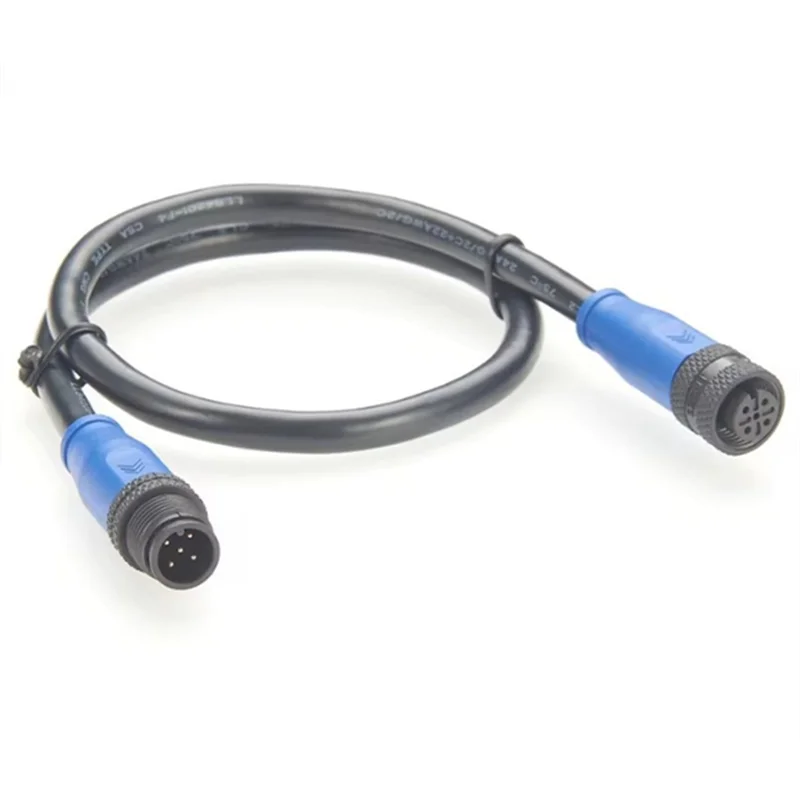 

B24B IP67 NMEA 2000 Backbone Drop Cable 1/2' M12 A Code 5-контактный для Garmin Lowrance Simrad B& G Marine Network Extension Line
