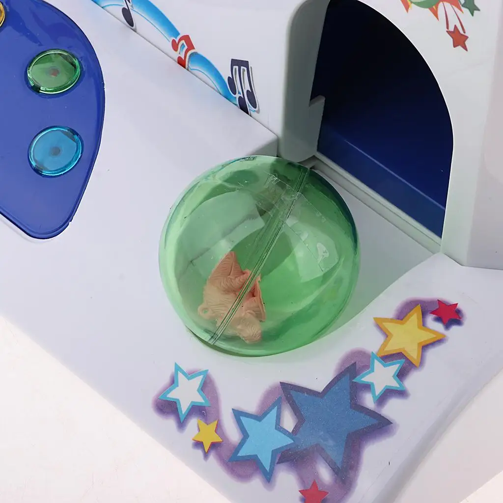 Macchina per bambole con macchina per capsule a gettoni che torce il gioco di giocattoli per bambini con musica per uova,