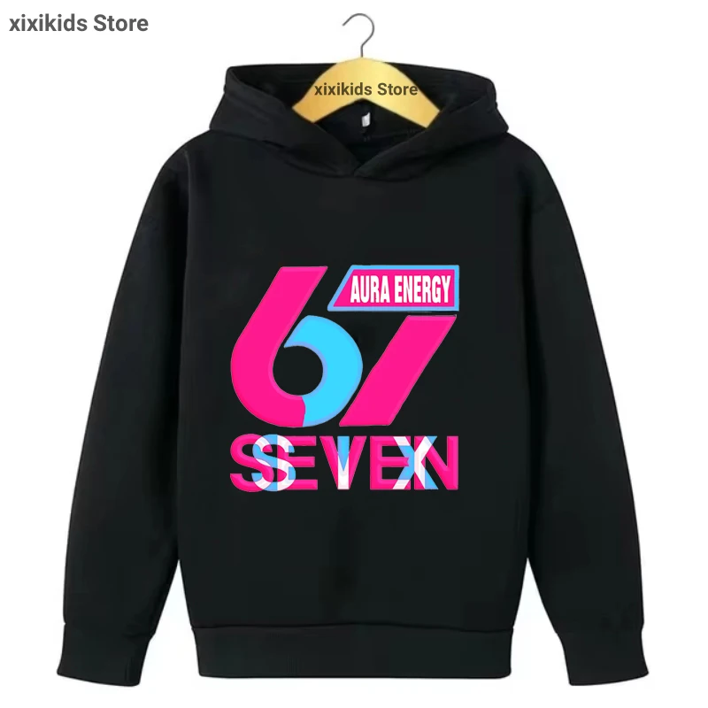 

Забавные красочные толстовки с капюшоном Six Seven 6 7 Meme Number Design 6 7 для мальчиков и девочек, модная детская одежда в стиле Харадзюку, спортивные толстовки, топы
