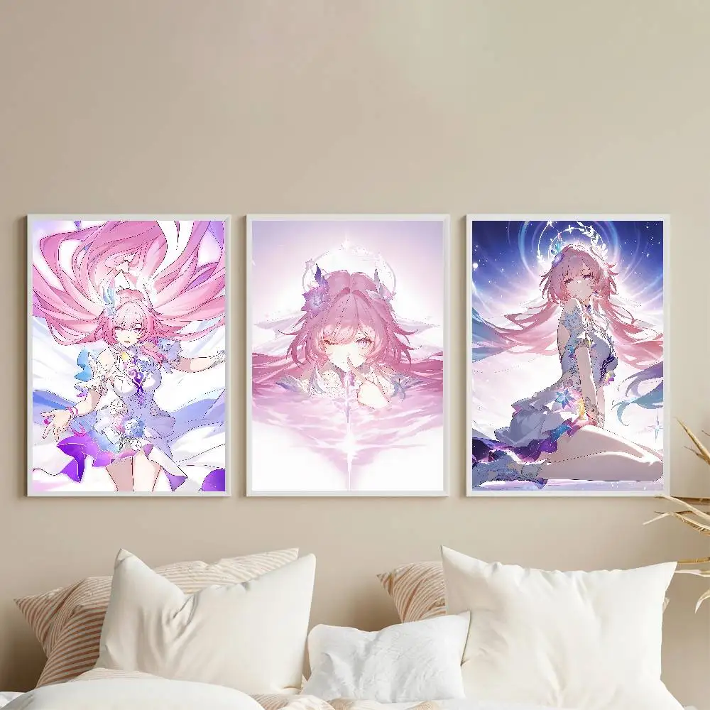 Honkai Star Rail Cyrene Cute Poster Gallery Prints Self Adhesive Home Decor Decoration Wall Decals Living Room Sticker