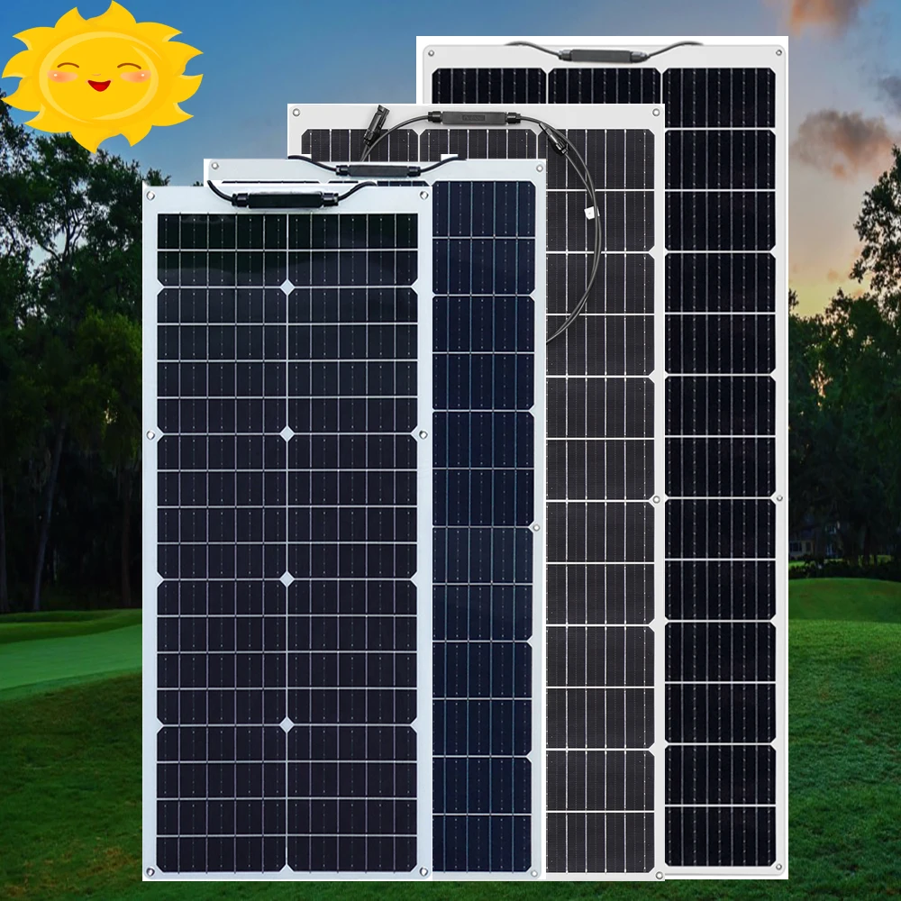 

Solar panel cost 18V 50W 80W 100W 120W 150W solar module for home car lights garden camera RV camping Lead Acid/Lithium Battery