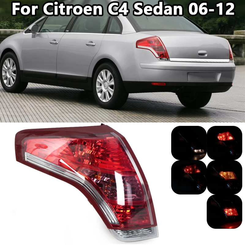 

Для Citroen C4 седан 2006-2012 задний бампер задний фонарь стоп-сигнал указатель поворота задний фонарь автомобильные аксессуары с лампочками