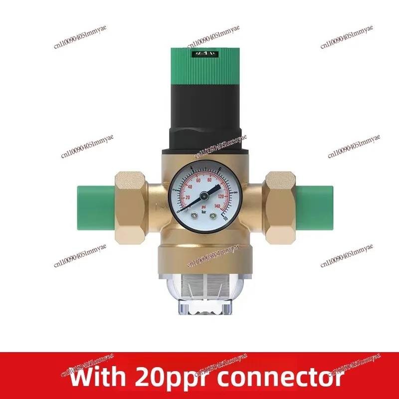 PPR20 25 أنبوب صمام تخفيض ضغط مياه الصنبور النحاسي سخان المياه المنزلي تنظيم صمام ثابت #3