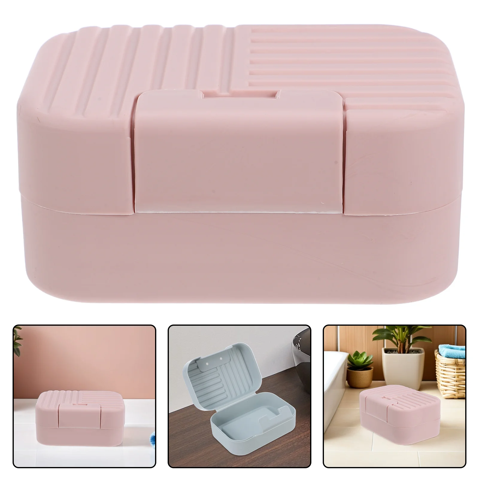 

8 Pcs Bathtub Soap Dish Bar Dishes Outdoor Storage Bathroom Case Compact Dispenser Tray