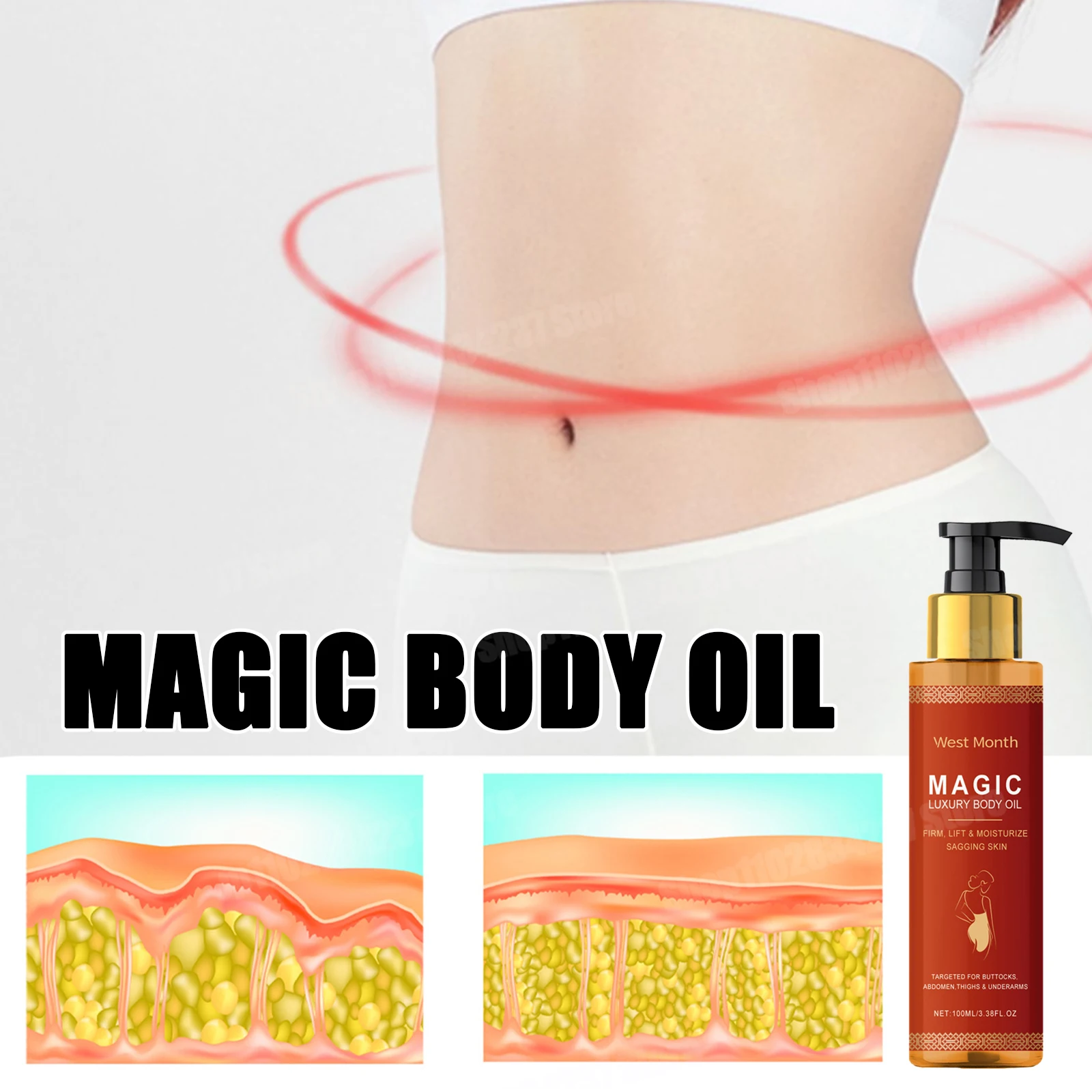 

Magic Luxury Body Oil Winter Skincare Soft and Firm Skin Nourishing and Moisturizing