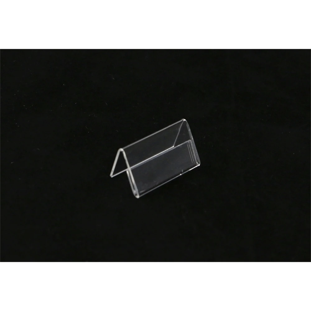 Acrylic Clear Plastic Desk Sign Stand L Shape Table Card Price Holders Frame Label Tag Paper Display Thick 1.5mm