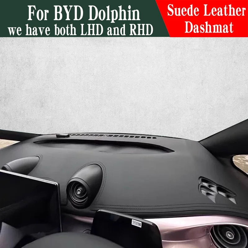 

For 2024-2027 BYD Dolphin Car Accessories Leather Dashmat Dash Mat Pad Dashboard Cover Protector Carpet