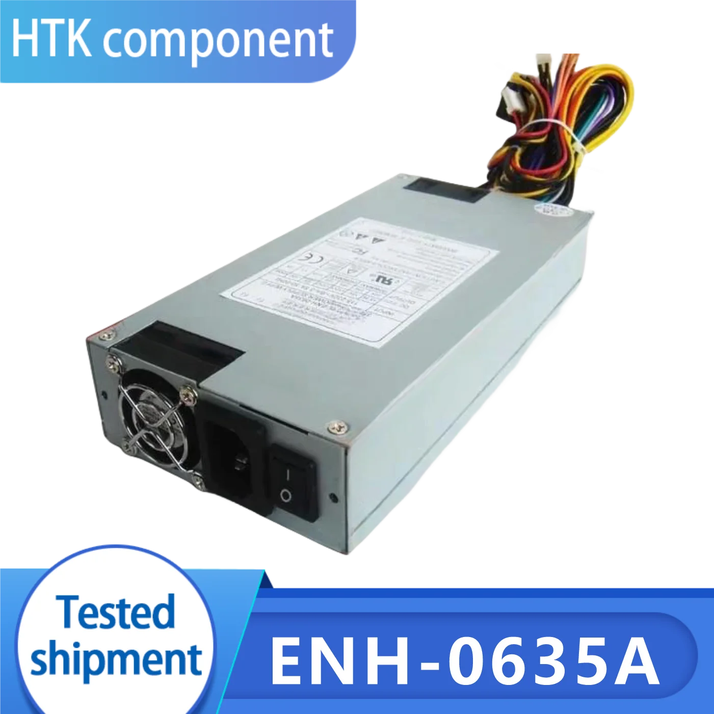100% Test Working   ENH-0635A Server Power Supply 350W 1U PSU