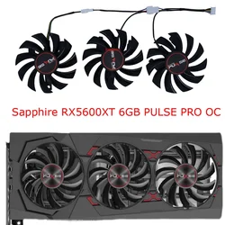 3ピース/セット、gpu vgaクーラー、グラフィックカード冷却ファン、fd7010h12s、Sapphire RX 5600XT 5600 XT RX5600XT 6GB PULSE PRO OC用